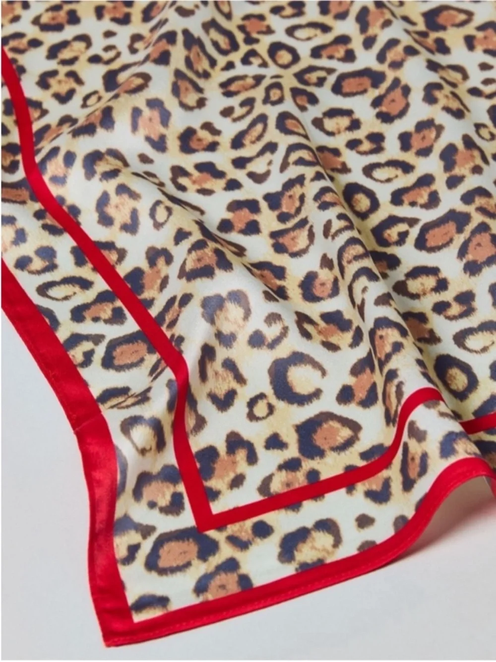 New! Leopard Print 20” Hair Neck Bag Scarf